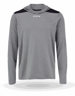 CCM Long Sleeve Premium Training Hoodie Adult -Ccm ccm ccm t7928 premium longsleeve hooded tech tee